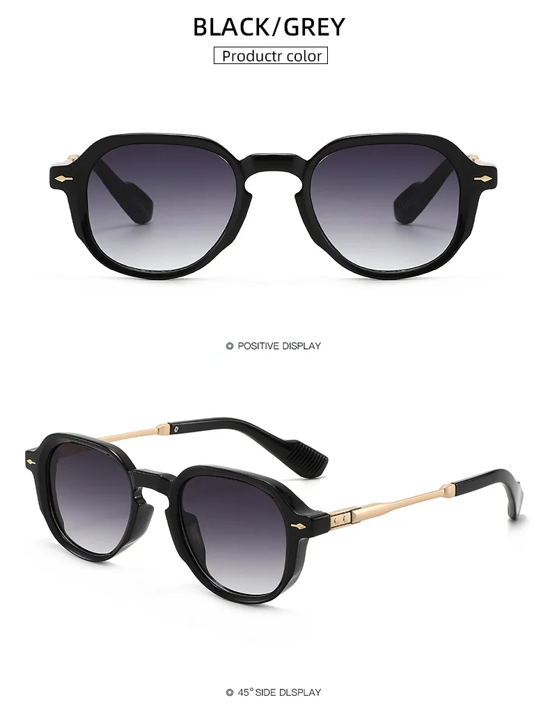 2025 Neue Farbverlauf-Sonnenbrille Unisex Mode Retro UV-Schutz Brillen Vielseitige Outdoor-Eyewear – Detail 16