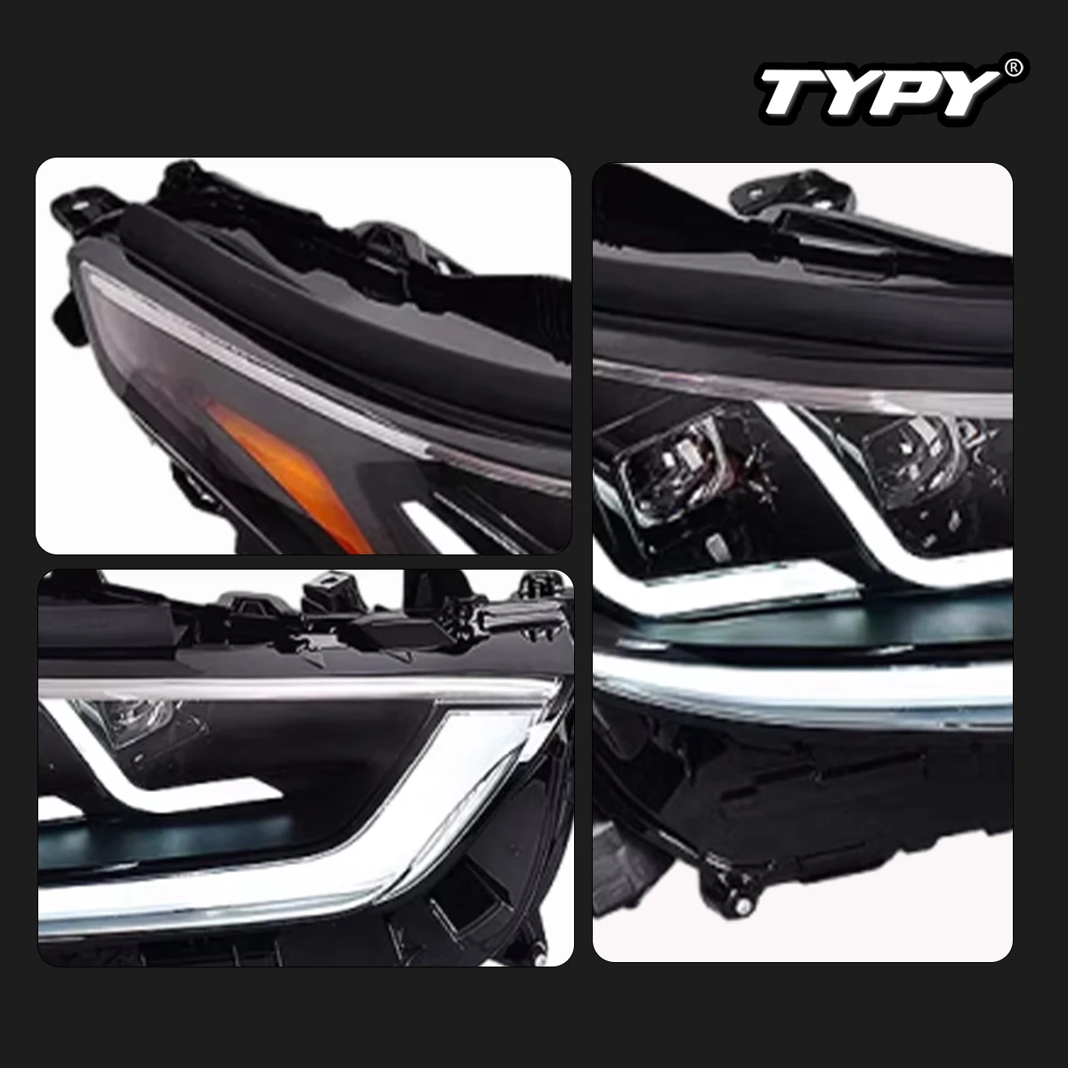 TYPY Car Headlights For Toyota Highlander 2022-2023 LED Car Lamps Daytime Running Lights Dynamic Turn Signals