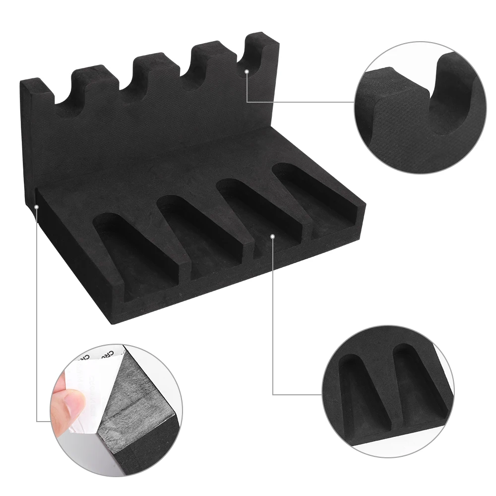 2/3/4 Slots Pistol Rack Glock Magazine Holder Foam Weapons Storage Display Stand Self-adhesive Gun Support Revolver Accessories