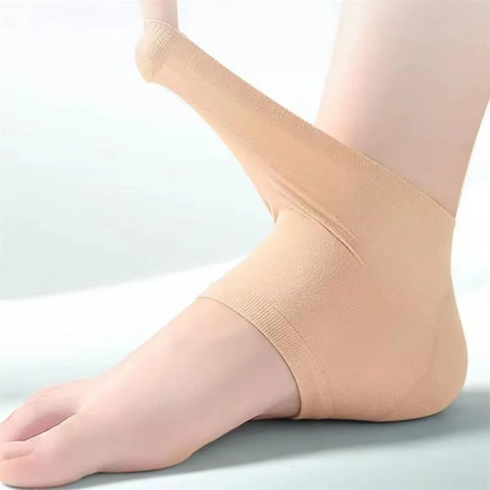 1 paio Rimuovi la pelle morta Copertura protettiva del tallone in silicone Anti Cracking Calzini idratanti in silicone riutilizzabili Sollievo dal dolore