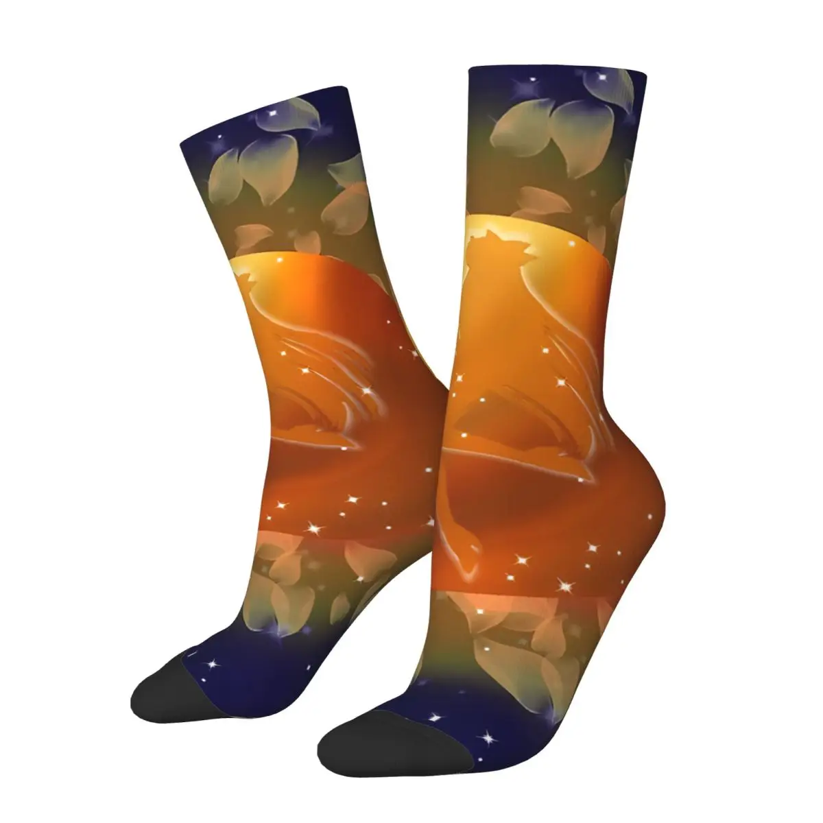 Vintage Guardian Of Love And Beauty Men's compression Socks Unisex Harajuku Pattern Printed Novelty Crew Sock