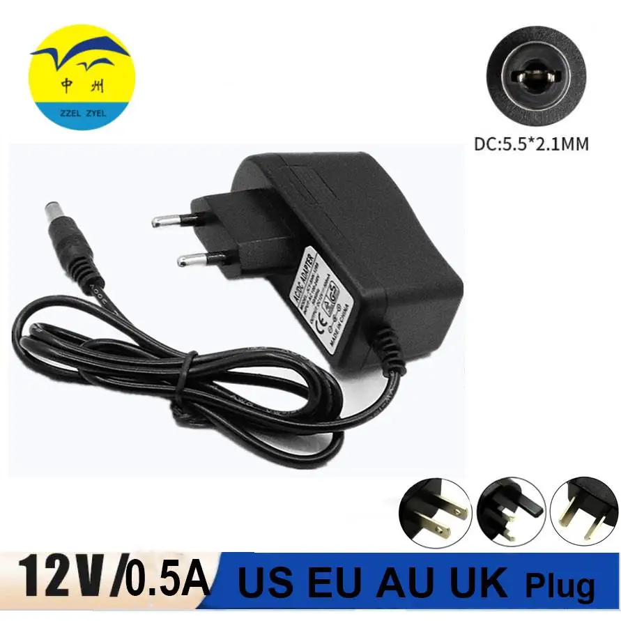 

Output 12V 24V LED Adapter Transformer 1A 2A 3A 4A 5A AC100-240V EU US Plug