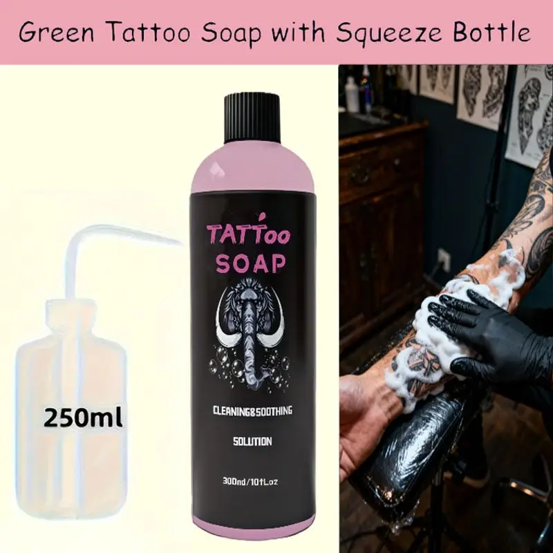 1pc 300ml/30ml powder algae, tattoo cleaning product, gentle tattoo cleaning soap for tattoo tools view 2