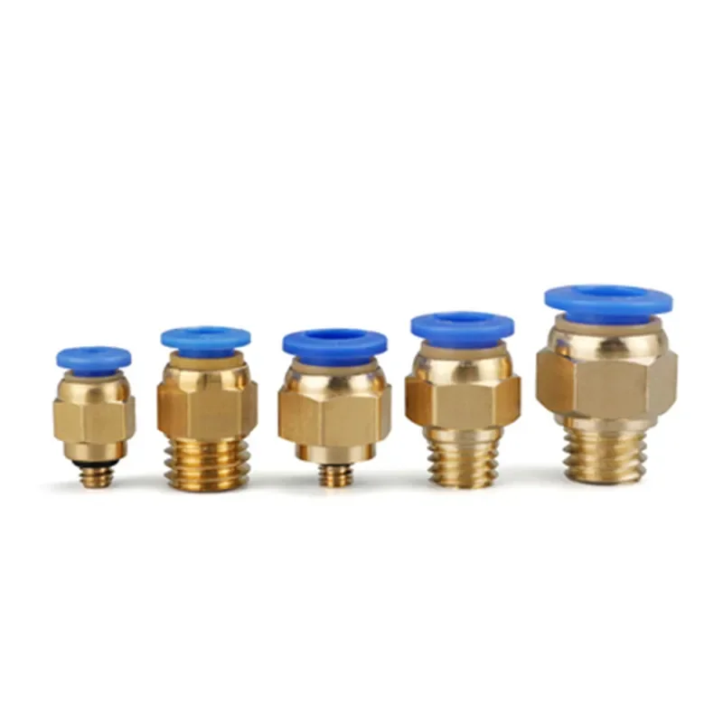 10PCS/50PCS  Pneumatic quick plug pipe quick connector metric thread straight through PC4 / 6-m5pc8-m6 / M8 / m10m12