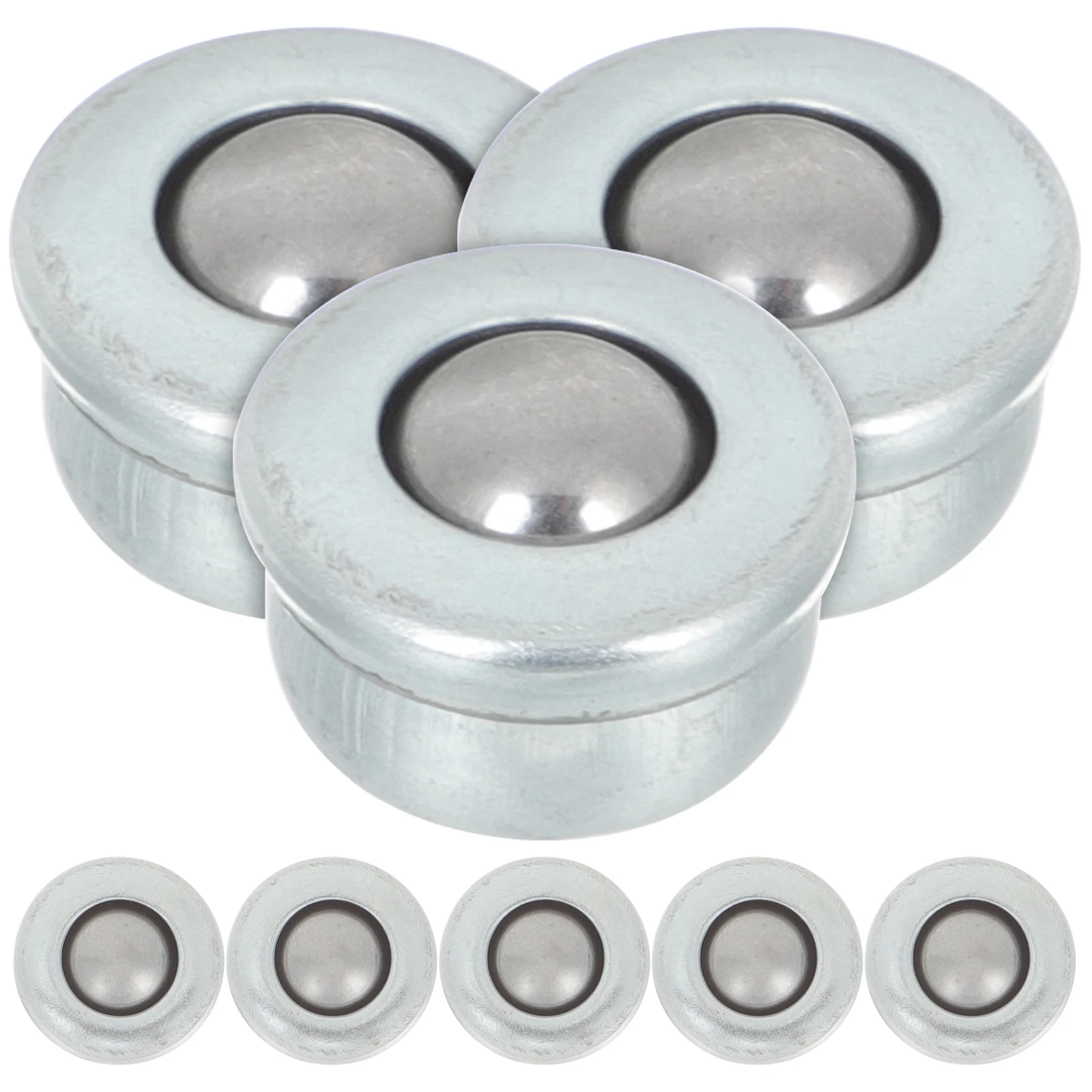 

8pcs Universal Ball Transfer Units Smooth Silent Rotation Roller Bearing Mini Casters For Storage Bins Bookshelves Replacement