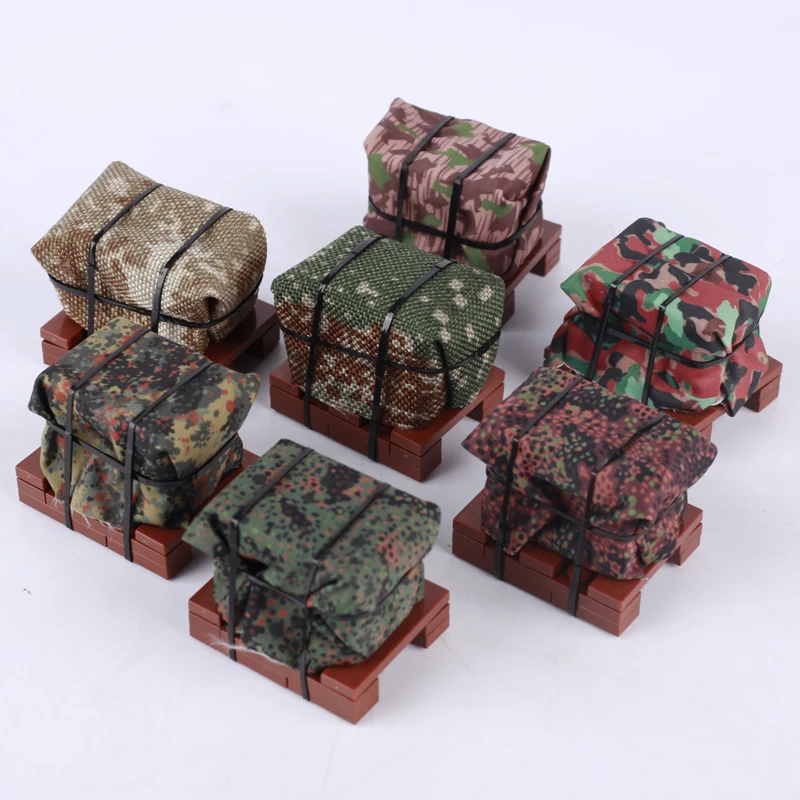 MOC Military Army Vest Helmet Armour Weapons Series Accessories Building Blocks SWAT Backpack Airdrop Infantry Bricks Toys Gifts