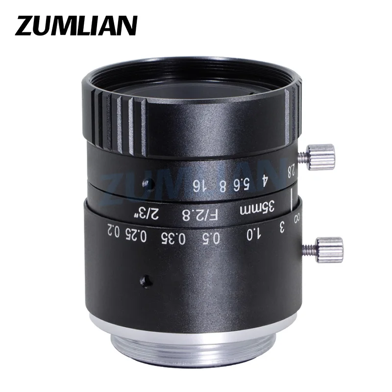ZUMLIAN 35mm C-Mount Camera Lens 2/3