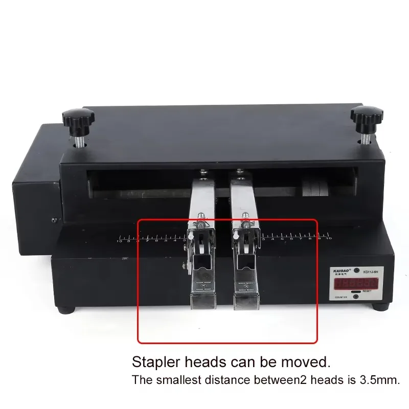 NO.10 آلة تجليد الكتب الكهربائية الذكية للمكتب ذات الرأس المزدوج