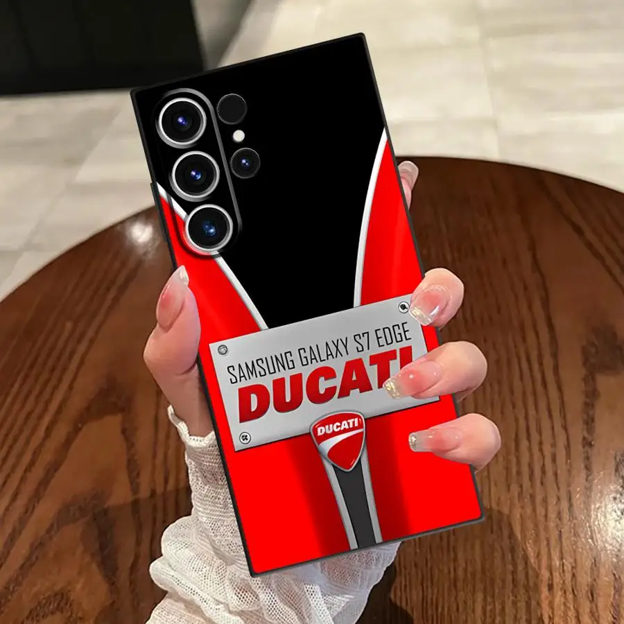 حافظة لهاتف سامسونج جالاكسي S22 S24 + S24 Plus S20 S9 S25 Ultra S25 + S21 S23 FE غطاء هاتف خلفي ناعم كول M-دراجة نارية D-Ducaties #5