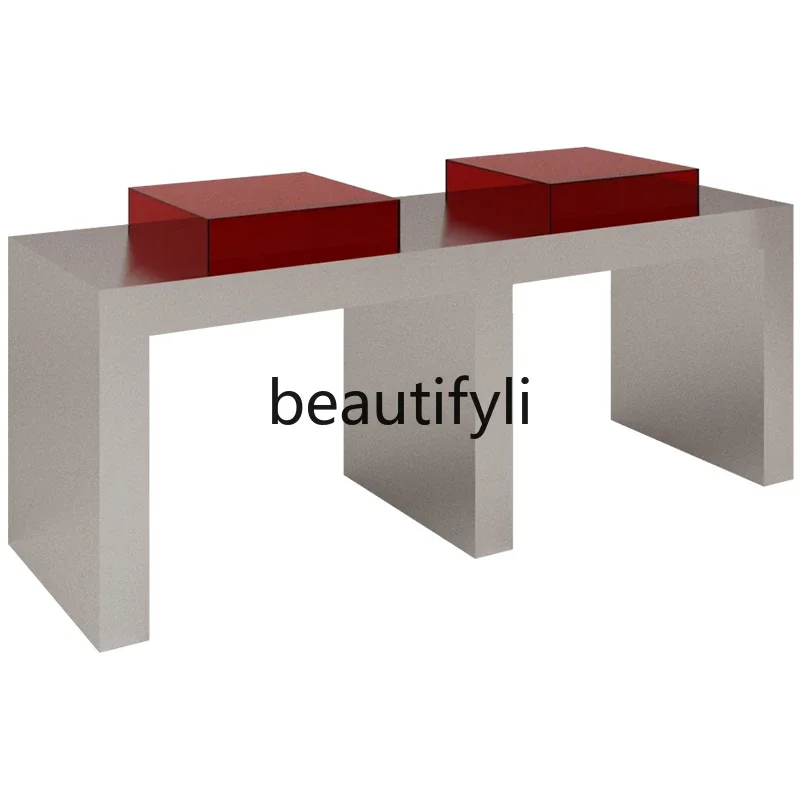 

LX37Nakajima Water Station Stainless Steel Display Table Men's and Women's Clothing Store Product Display ShelfSSS