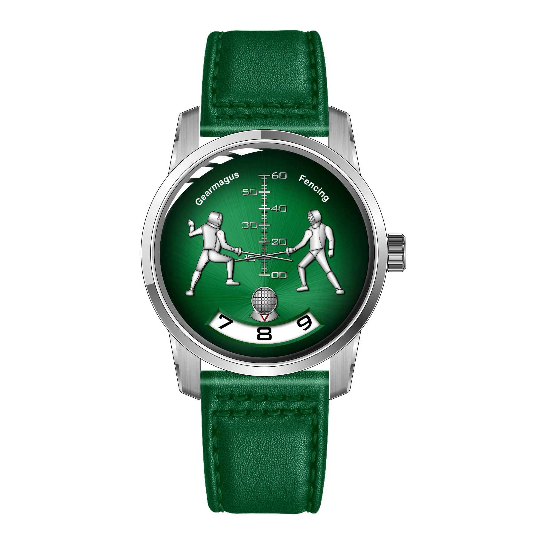 

OBLVLO Men Automatic Watch Fashion 42MM Mechanical Wristwatch 50m Waterproof Sapphire Mirror Luminous Fencing Dial SW200