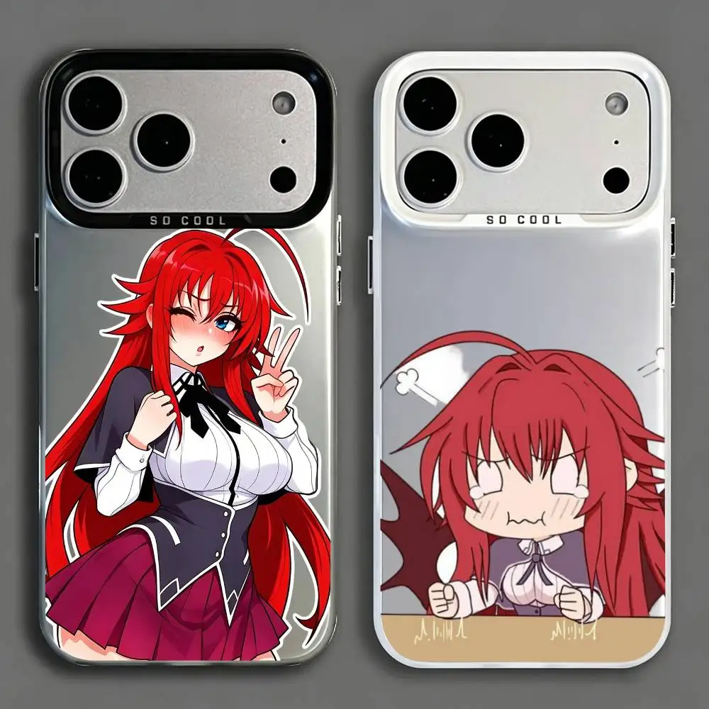 Anime Rias Gremory High School DxD  Phone Case For iPhone 17,16,15,14,13,12,11,Mini,Pro,E,MAX White Candy Matte Cover