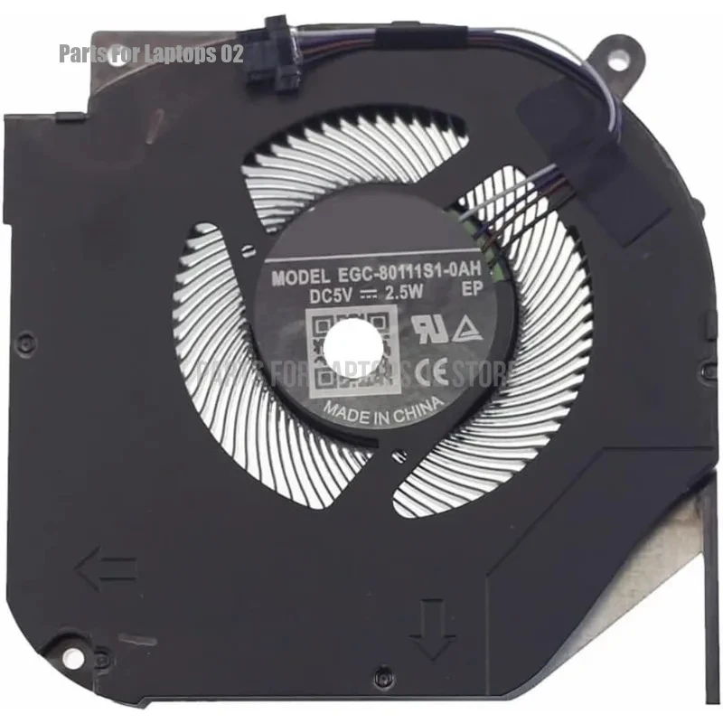 Pp Laptop CPU Cooling Fan EGC-80111S1-0AH DC5V 2.5W 4-Pin for Schenker XMG Neo 15 Gaming THER7GM7A0-2911 GM7AG0M
