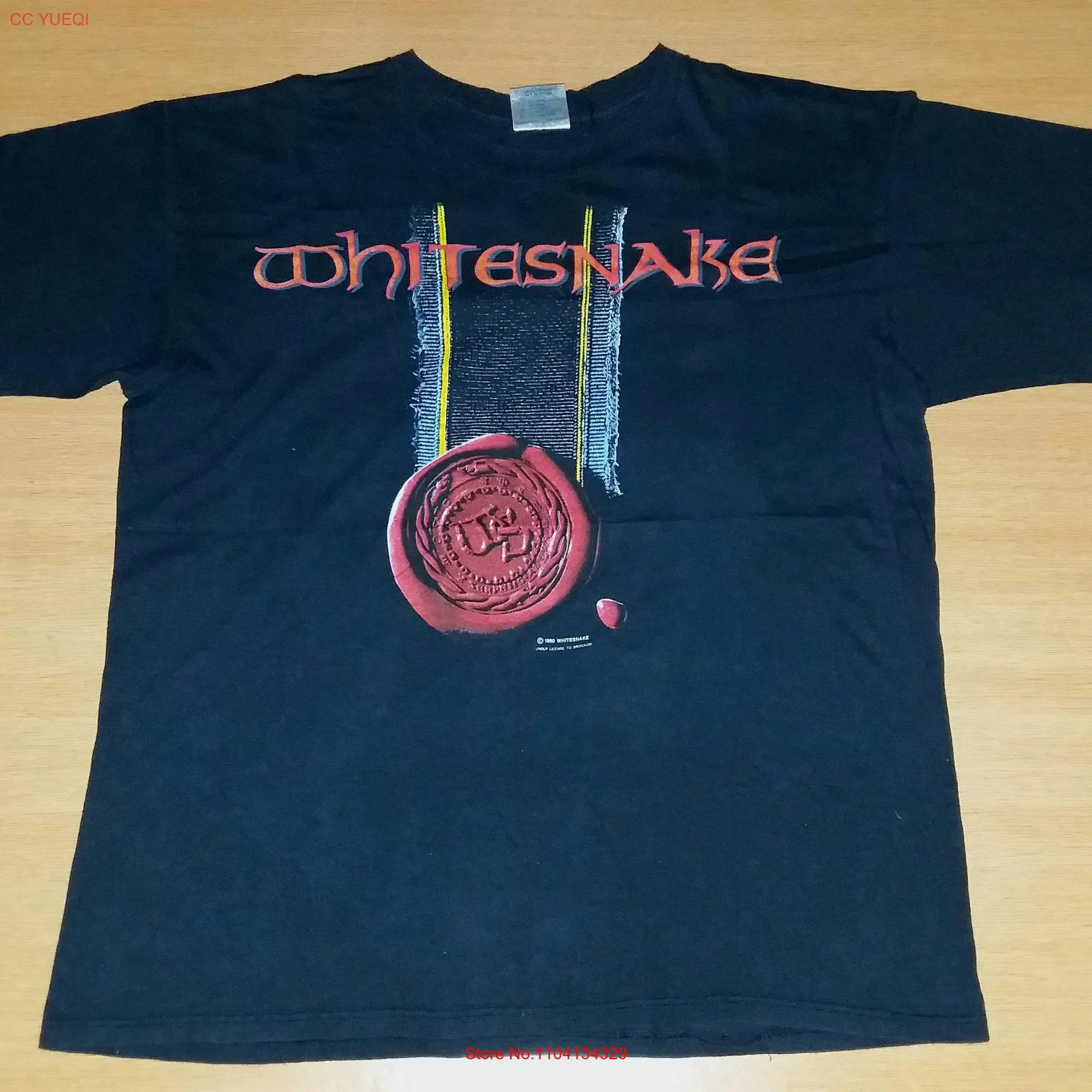 Vintage 1990 WHITESNAKE Slip of the Tongue World Tour Concert Promo album rare 90s T shirt long or short sleeves