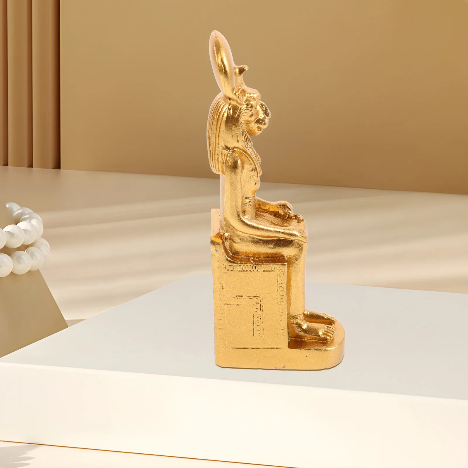 

Egyptian Sphinx Statue Resin Craft Ornament Home Decor Desktop Sculpture Ancient Office Tabletop Decoration Gift