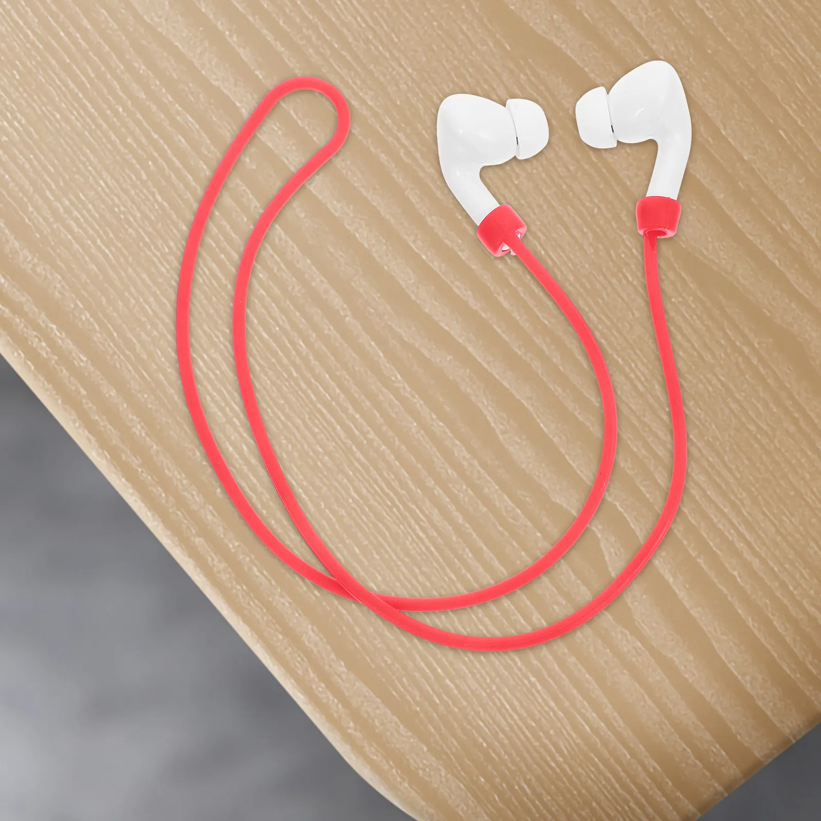 Anti-Loss Lanyard Silicone Earbud Strap Portable Detachable Cord for Sports Travel Everyday Use Vibrant Color Earphone