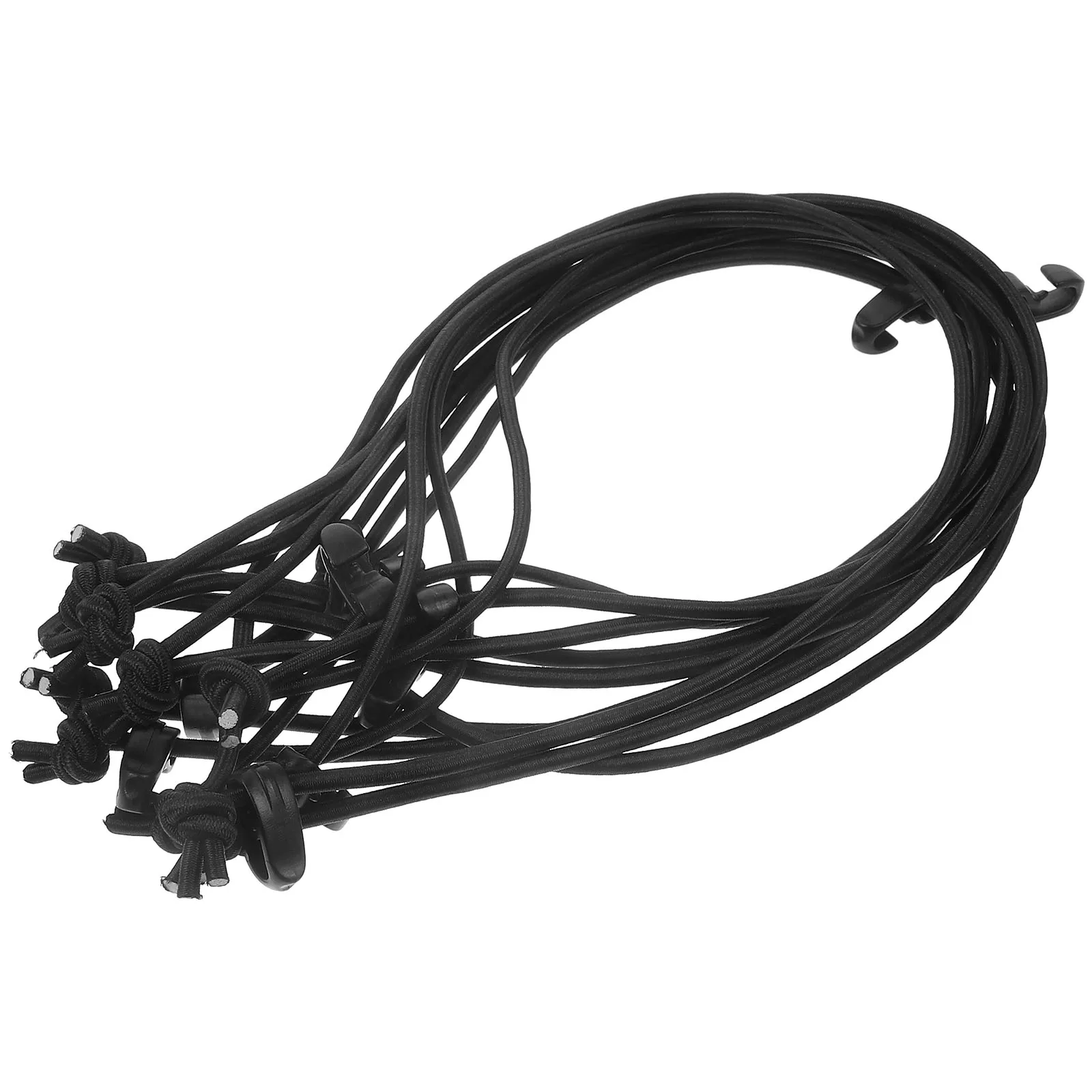 

10pcs Elastic Bungee Cord Wire Ties 18CM Hooks Straps Cable Ropes Durable Lightweight Outdoor Binding Tool Storage Tent Fixing