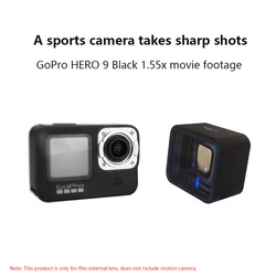 For GoPro 9 Sports Camera Filters Fisheye lens 1.55X Anamorphic Widescreen Movie Lens HERO 9 BLACK Action Camera Accessories