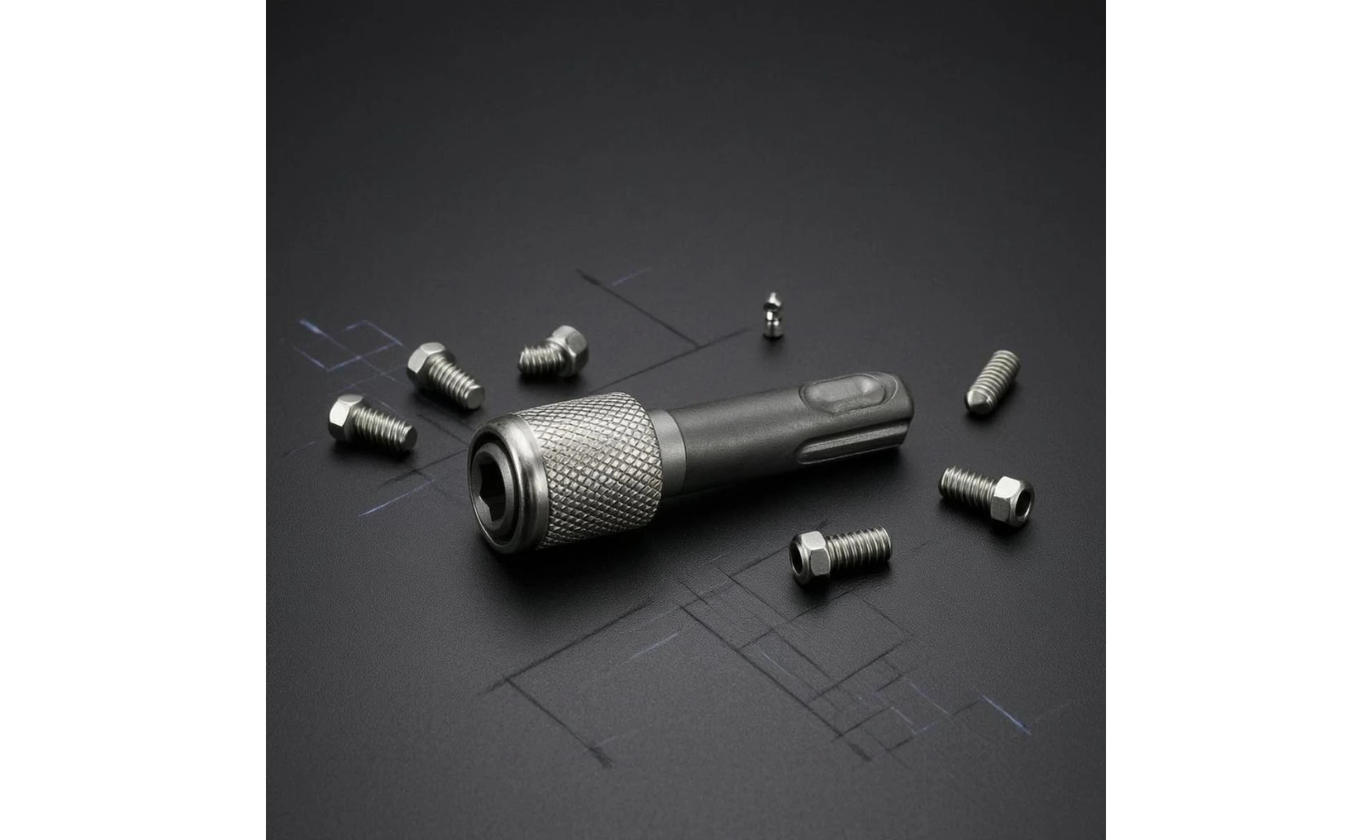 Hex Shank Socket Adapter Knurled Hex Shank Adapter Drill Socket Extension Conversion Connector Tool Accessory Matte Finish Hex Shank Socket Adapter Knurled Hex Shank Adapter Drill Socket Extension Conversion Connector Tool Accessory Matte Finish