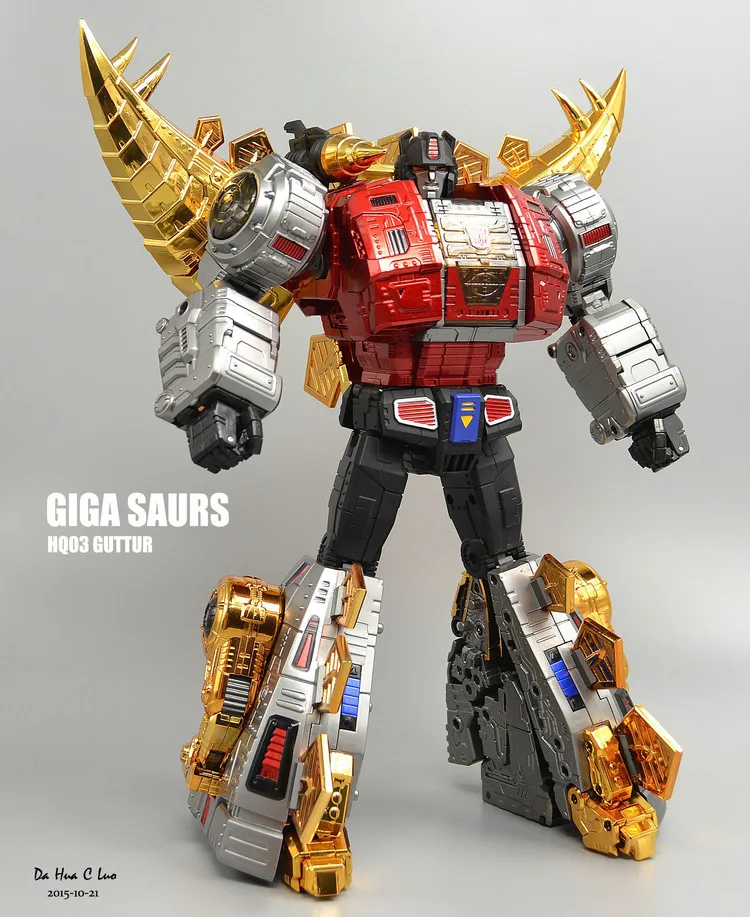 In STOCK Gigapower HQ-03R Guttur Snarl Chrome Version Reissue Transformation Action Figure