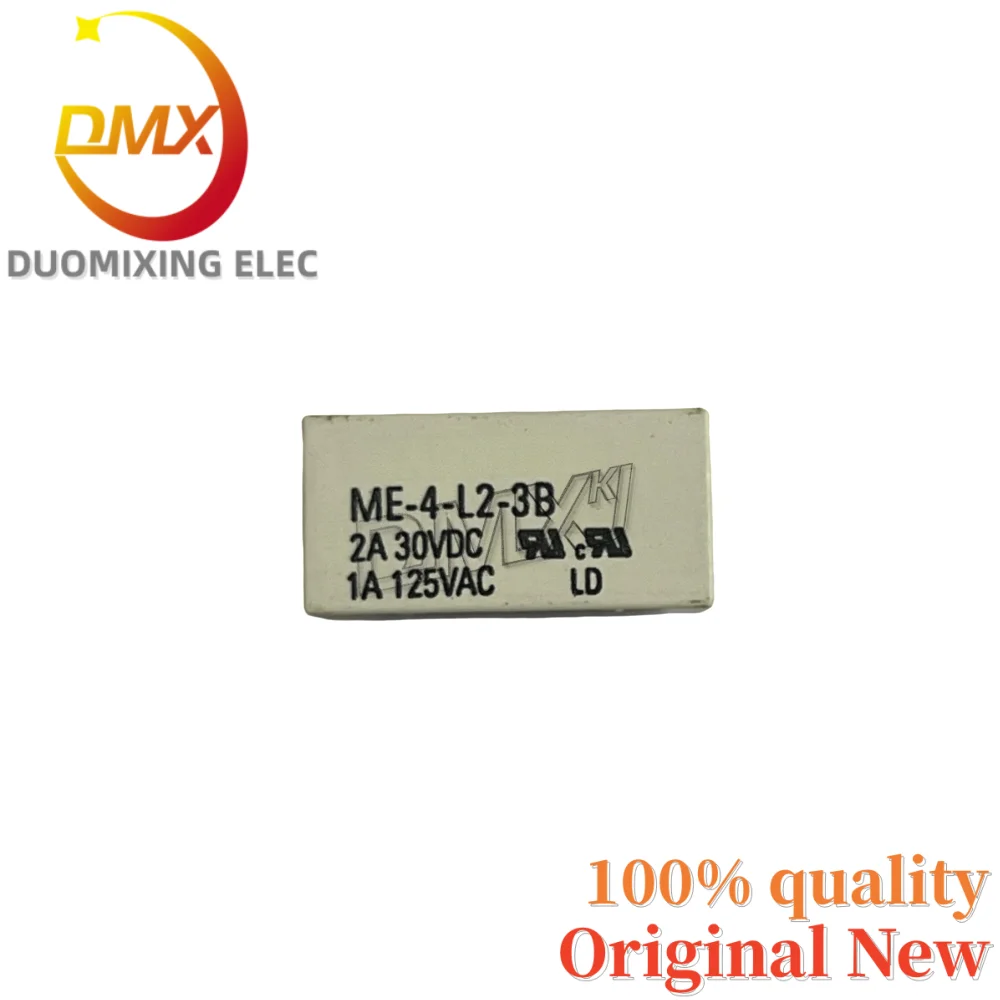 5 шт./лот, 100% новое реле, 10-контактное, ME-4-L2-3B, 2A 30В DC, 1A 125В AC, двойная катушка, двойное открытие, двойное закрытие.
