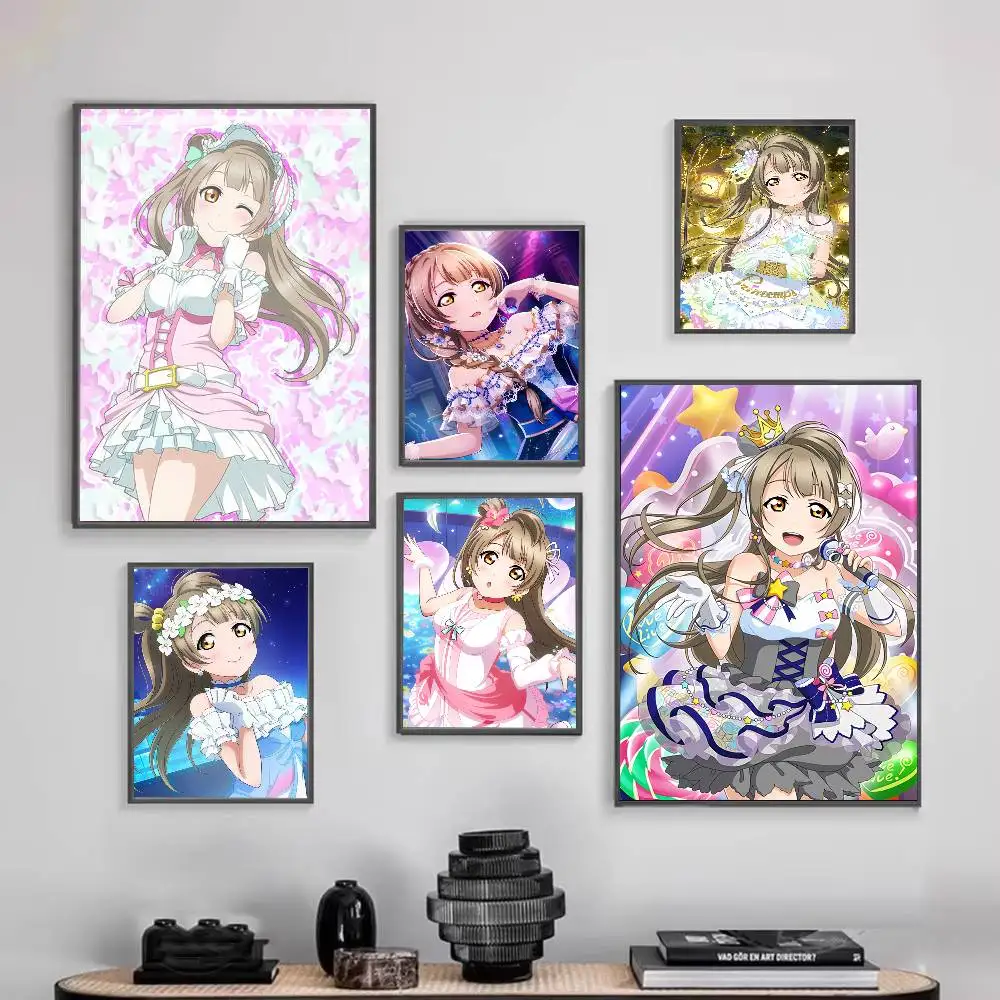 

Minami Kotori Anime Girl Love Poster HD Self Adhesive Waterproof Wall Art Ideal for Home Office Dorm Gift