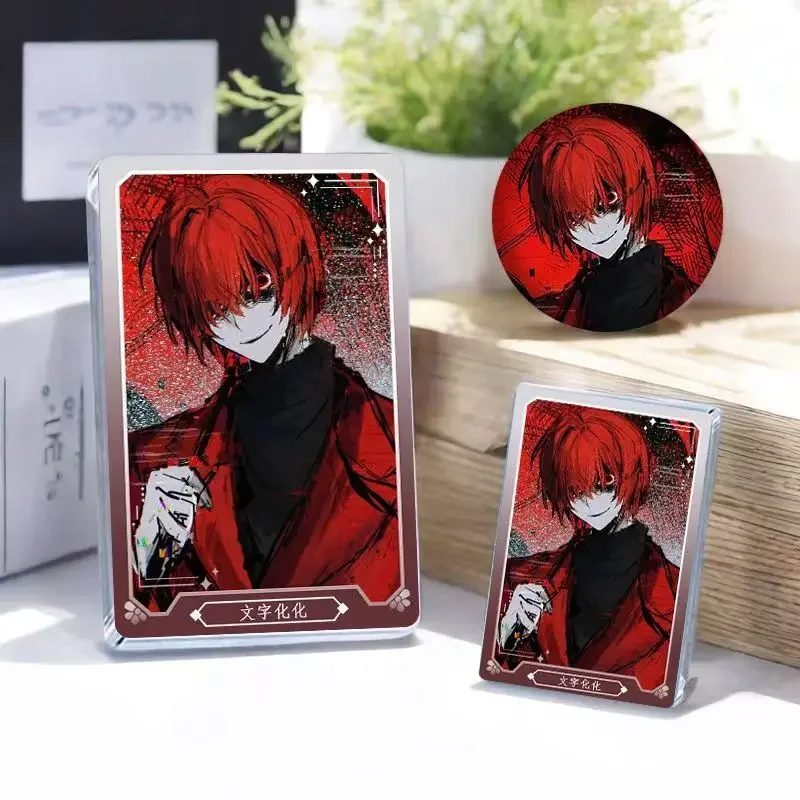 Homicipher-本物のアクリル流砂バックパックブローチ、衣類の襟のバッジ、バッグの金属ピン、流砂のレンガ、Mr scarletella