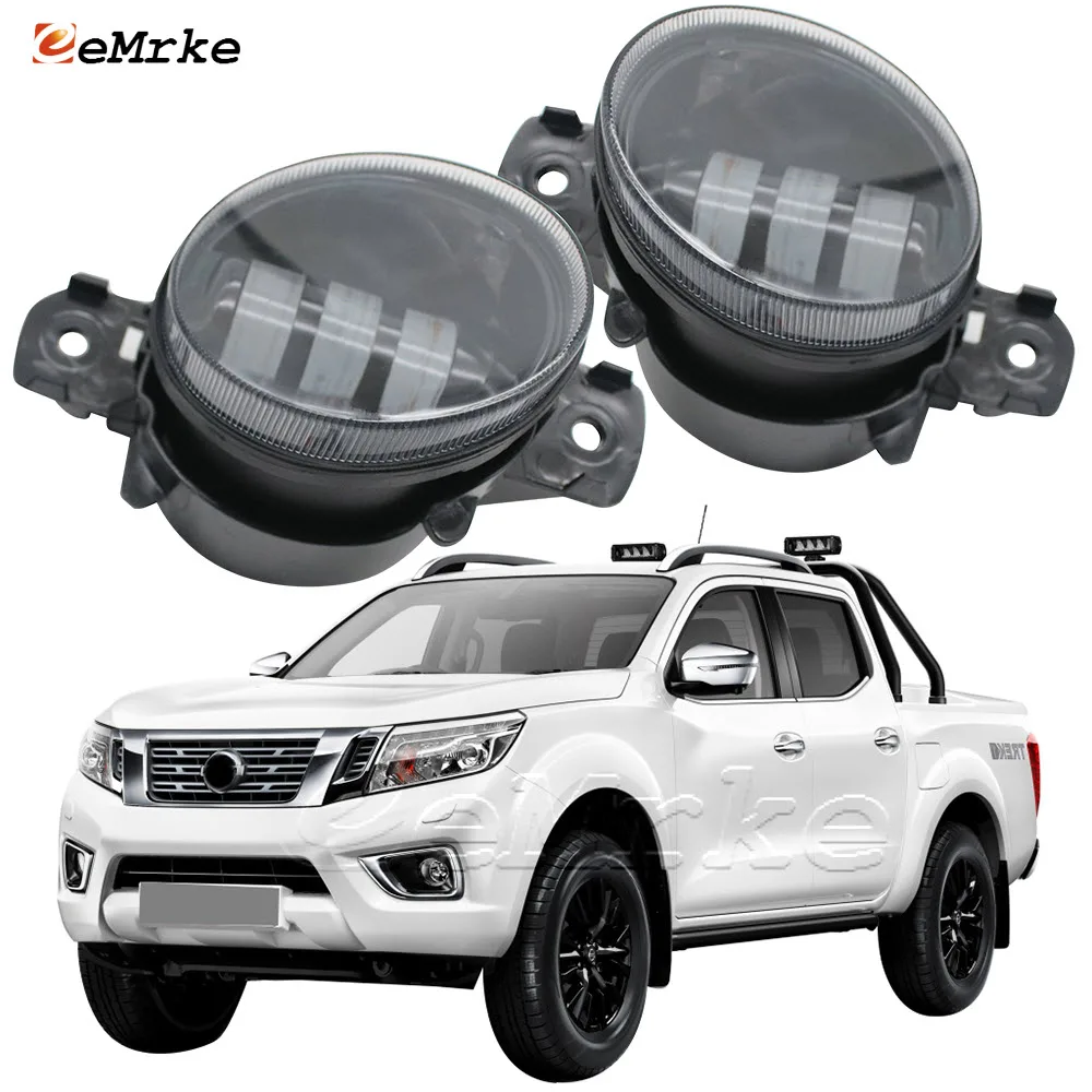 

LED White/Yellow Fog Lights Headlights Lamp w/ Lens DRL for Nissan Frontier D23 NP300 Frontier Navara 2015 2016 2017 2018 2019