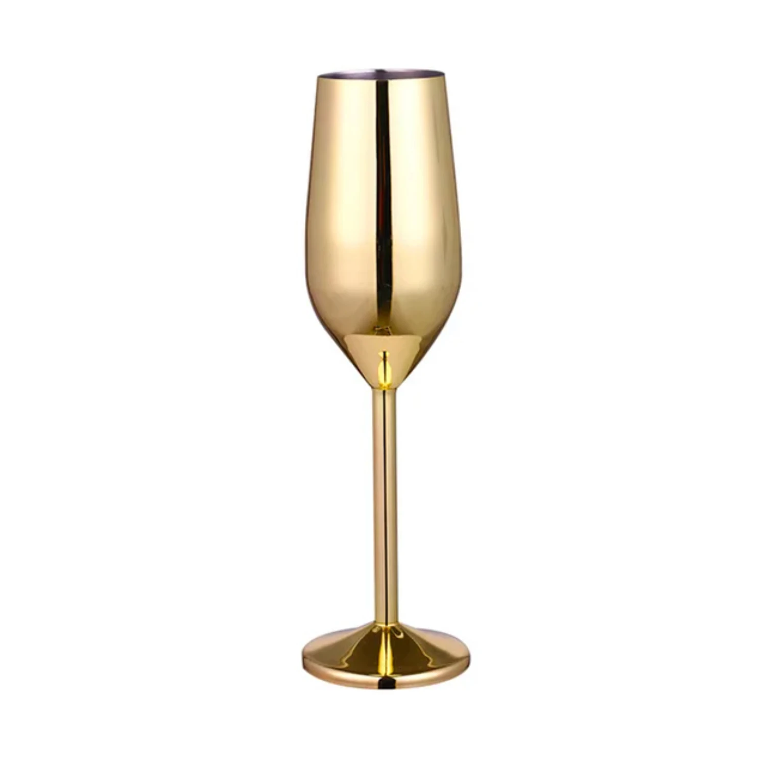 Stainless Steel Red Wine Cup Champagne Flutes Glass Metal Cocktail Goblet Beer Whisky Cup Party Drinkware  Accessories 220ML