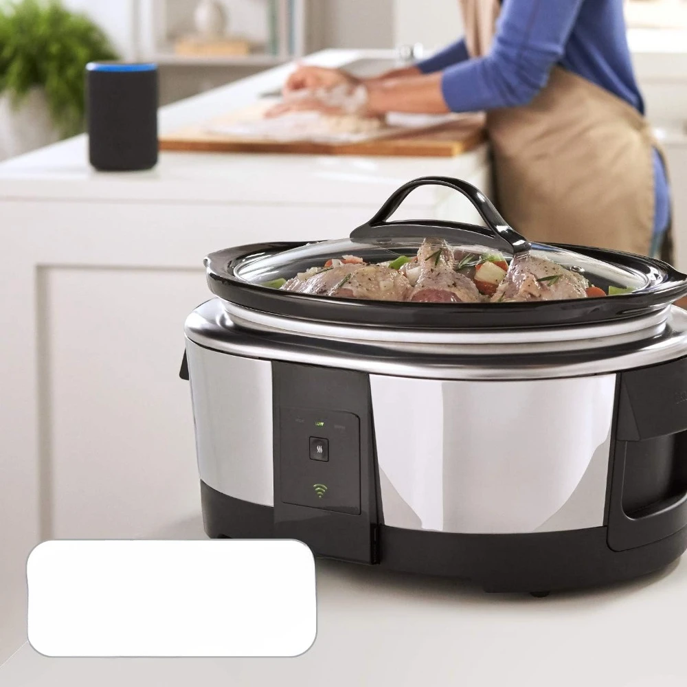 Slow Cooker programmabile da 6 litri e lavori di scaldavivande, pentole Slow in acciaio inossidabile