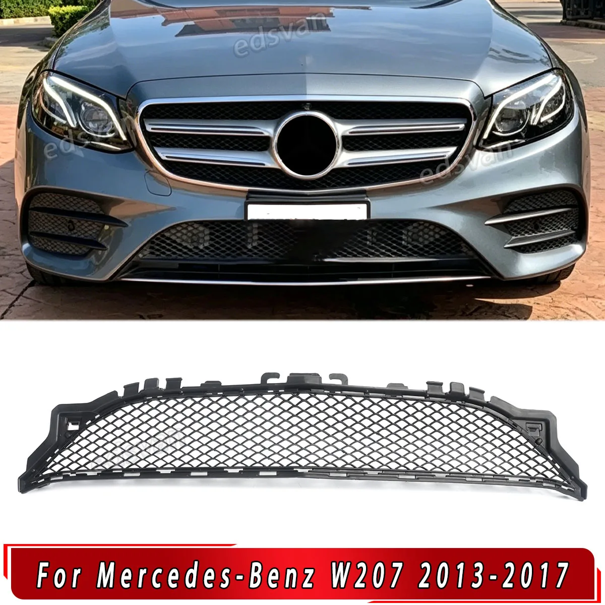 Lower Grille Mesh For Mercedes Benz W207 Front Bumper E350 2013 2014 2015 2016 2017 Base Coupe Bumper Grill for 2078850224