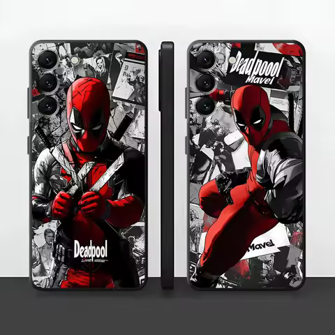 Silicone Case for Samsung Galaxy A54 A52 A14 A53 A23 A71 A34 A51 A33 A21s A32 A15 A22 A55 A24 Phone Cover Marvel Deadpool Shell