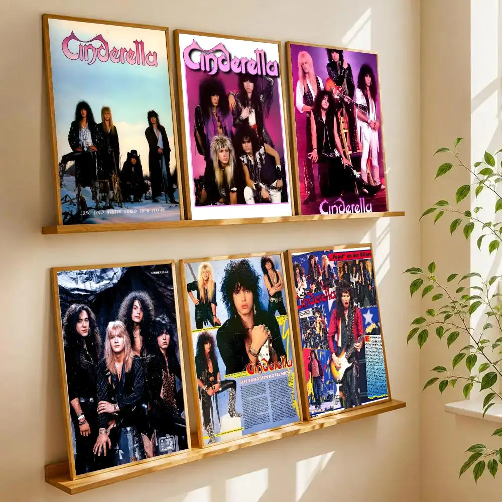 Band C-Cinderellas Poster High-definition Waterproof Poster Stickers Suitable For Bedroom Living Room Home Decoration