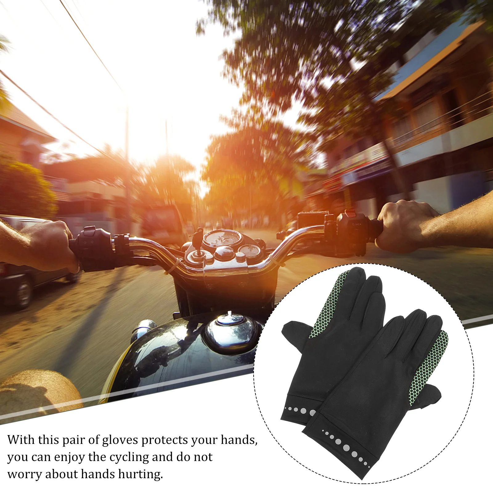 

1Pair Compact Riding Gloves Durable Practical Moderate Thickness Perfect for Summer Sports Gifts Friends Fishing Gloves