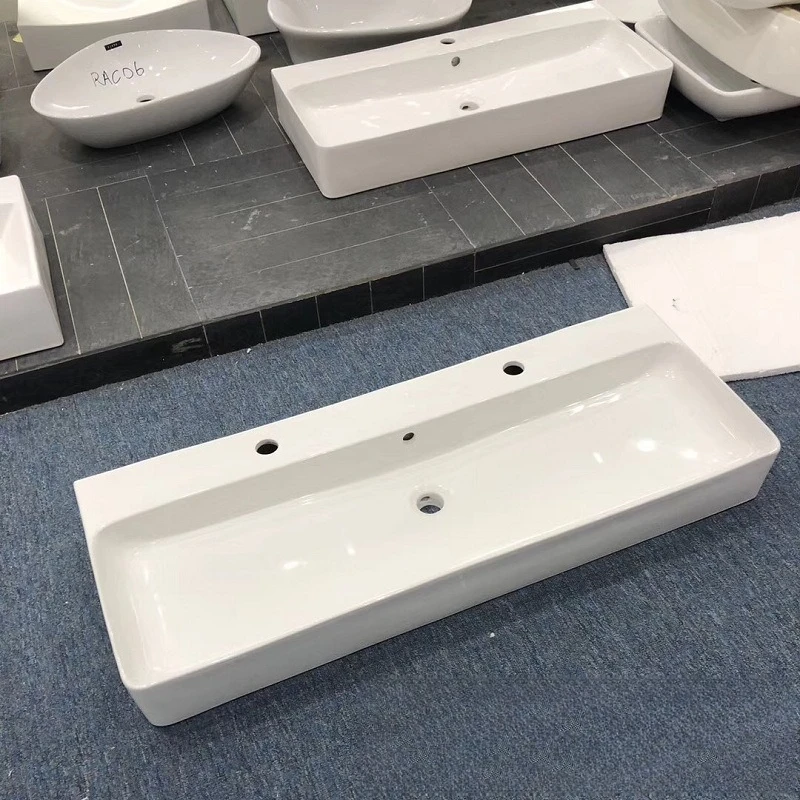 Modisches Badezimmerwaschbecken, Arbeitswaschbecken aus Keramik, Kunst