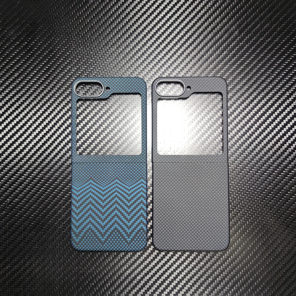 really Carbon fiber For Samsung Galaxy Z Flip 6 case Ultra Thin Aramid fiber Carbon cover for Samsung Galaxy Z Flip 6 Phone case