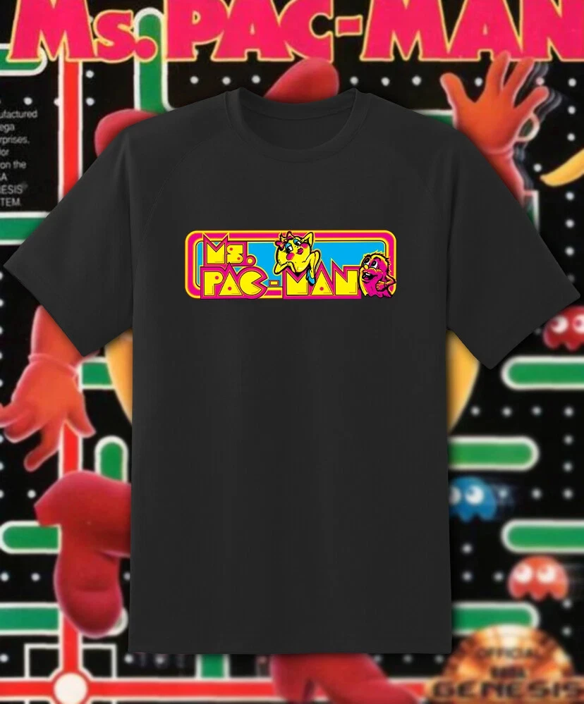 Retro Pacman Arcade Game Machine Print T-Shirt Men GAME OVER Pixel Graphic Short Sleeve Tee Casual Gamer Streetwear Tops