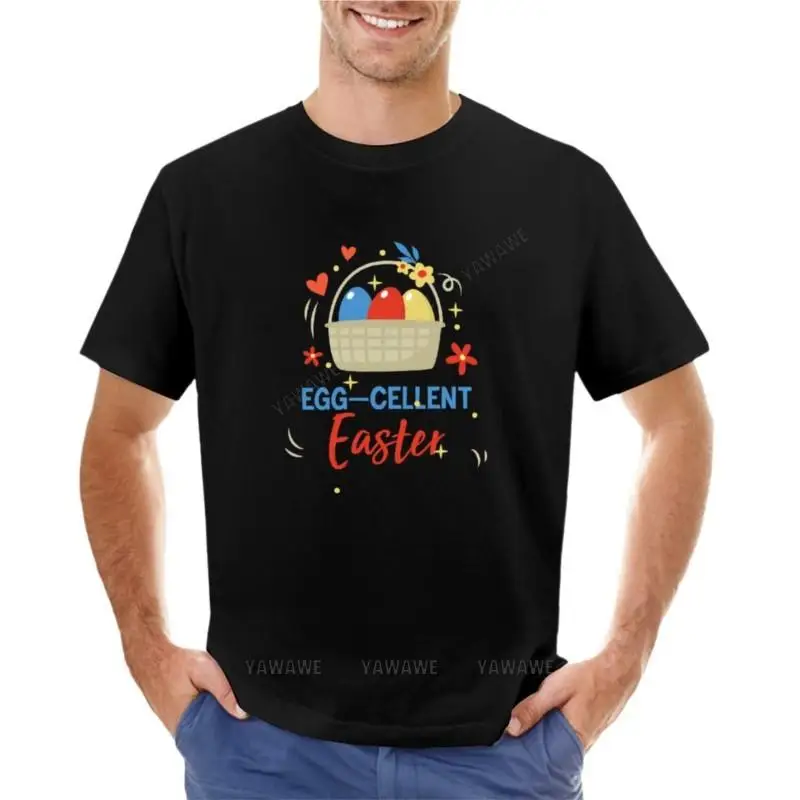 Egg-cellent Easter T-Shirt cute clothes Short sleeve hippie clothes mens t shirts pack man t-shirt cotton crew neck tshirt