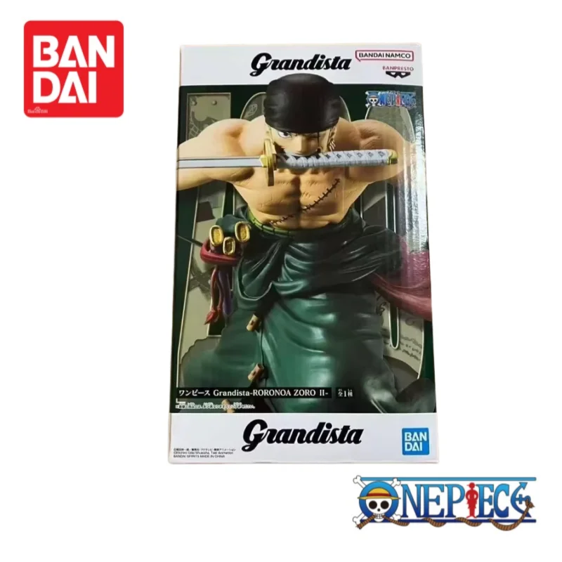 

In Stock Original Bandai One Piece Banpresto Roronoa Zoro Anime Merchandise Action Figure Model Figurine Ornaments 100% Genuine