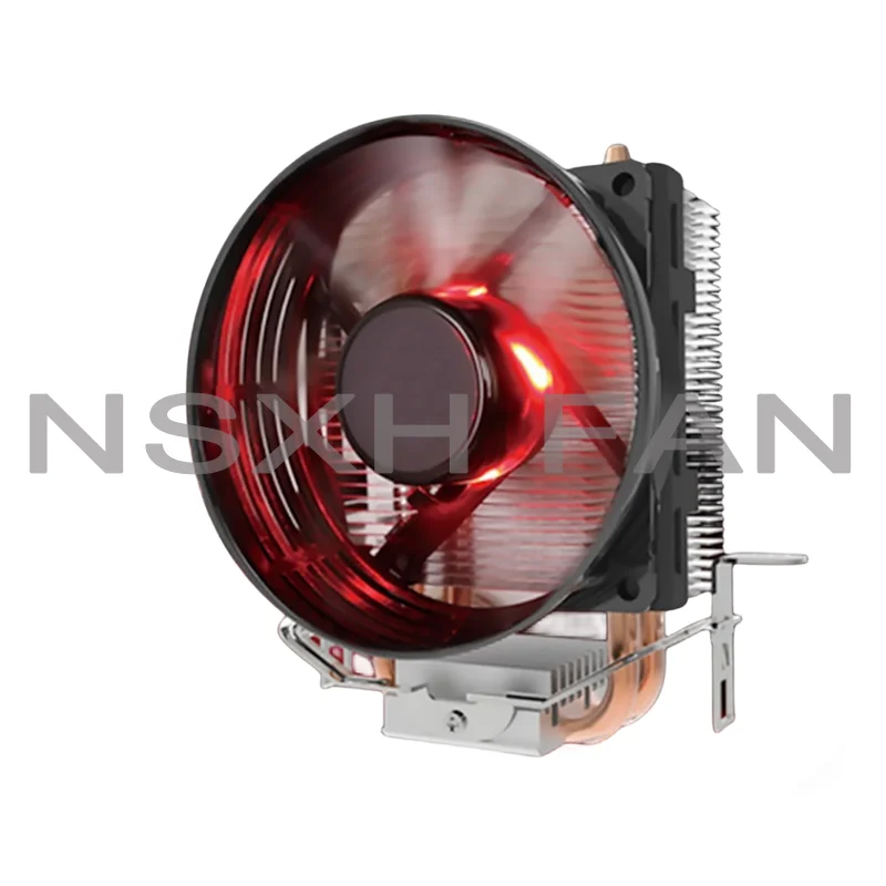 T20 2 Copper Heatpipes CPU Cooler For 775 115X AM4 AM3 CPU Radiator 95.5mm 3pin Cooling CPU Fan PC Quiet