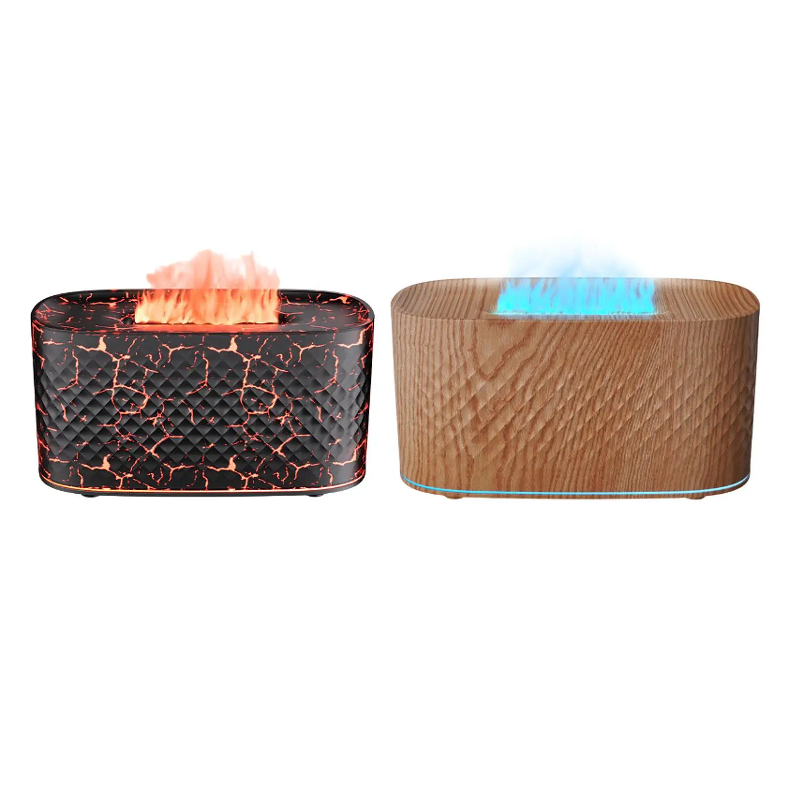 Flame Air Humidifier 2 Mode Auto Off Switch Cars Yoga Essential Oil Diffuser