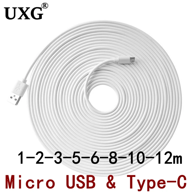 Super long 6A USB Type C Micro USB Fast Charging Cable for Xiaomi Mi 10 Ultra Redmi Huawei Mobile Phone Power Bank Usb C Cable