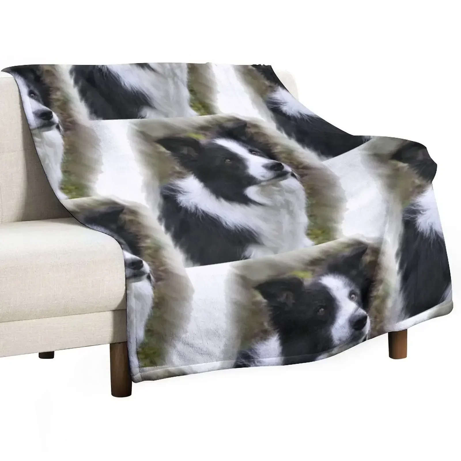 Border Collie Lover s Gifts Throw Blanket Large Cute Plaid Blankets