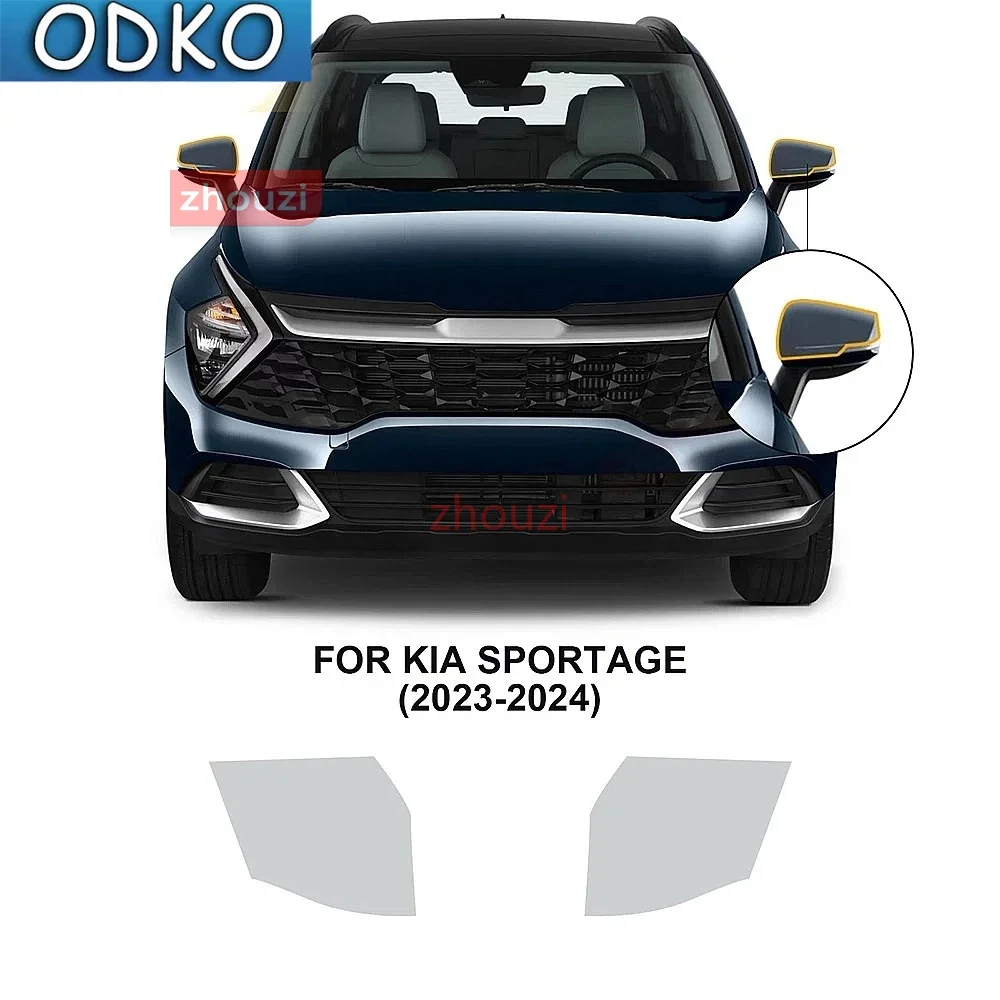 for KIA Sportage 2023 2024 Headlight Rearview Film Pre Cut Clear Bra Transparent PPF TPU 8.5mil Paint Protection Film