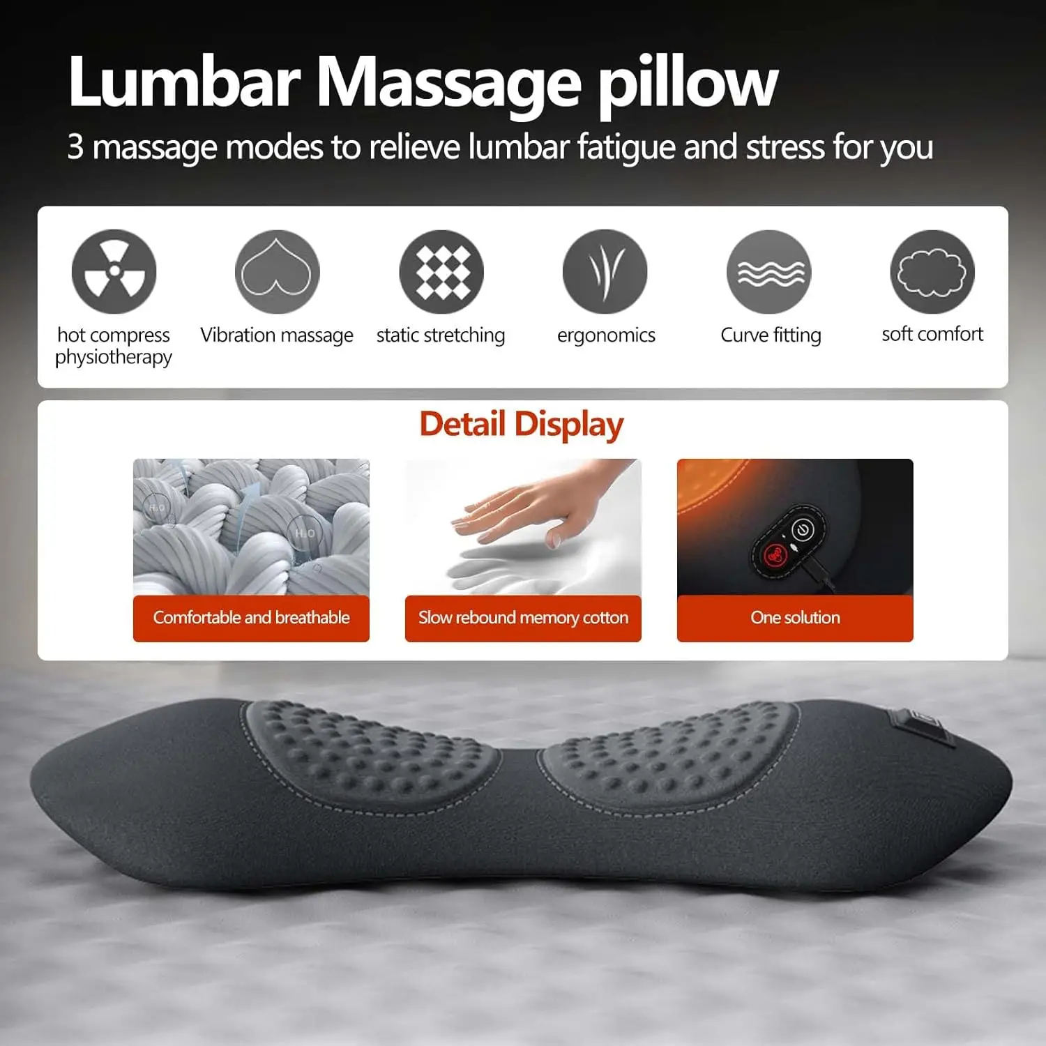 

3 in 1 Back Massager ,soothe massager for sciatica with Traction Lifting and Vibration Massage