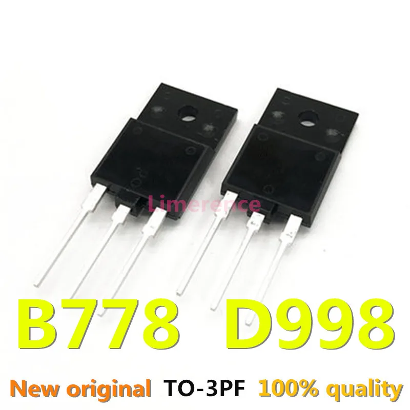 10pcs/lot B778 D998 （ 5pairs 2SB778 2SD998 ） TO-3P acoustic the tube new original