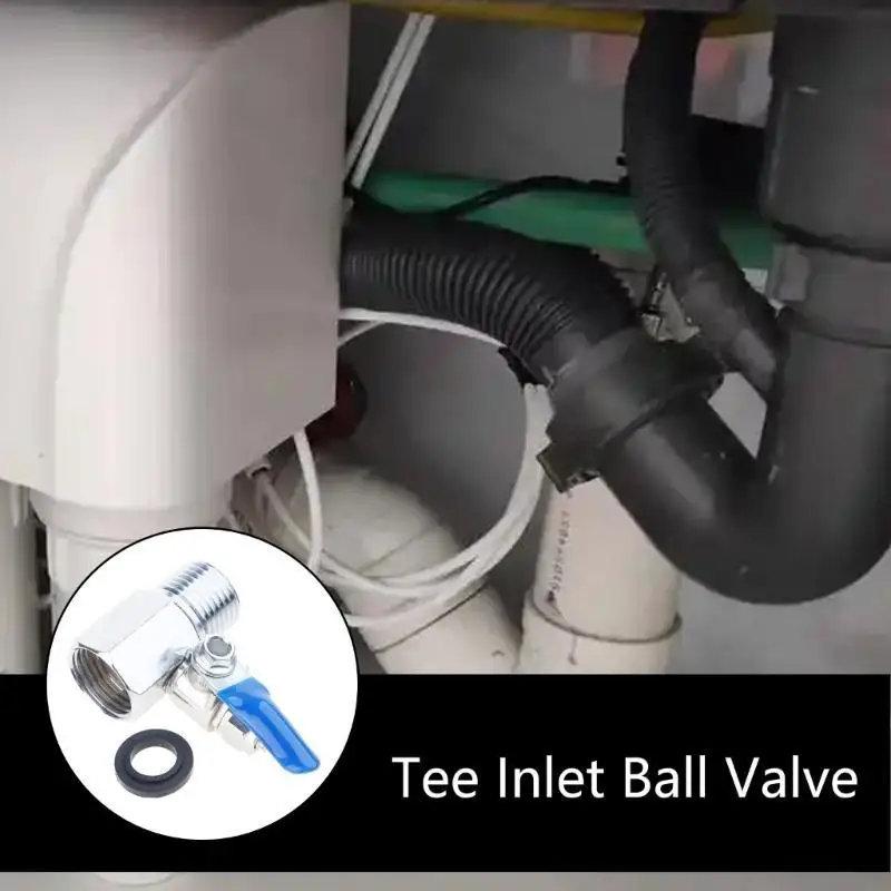 Water Purifier Reverse Osmosis Tee Inlet Ball Valve Set 1/2