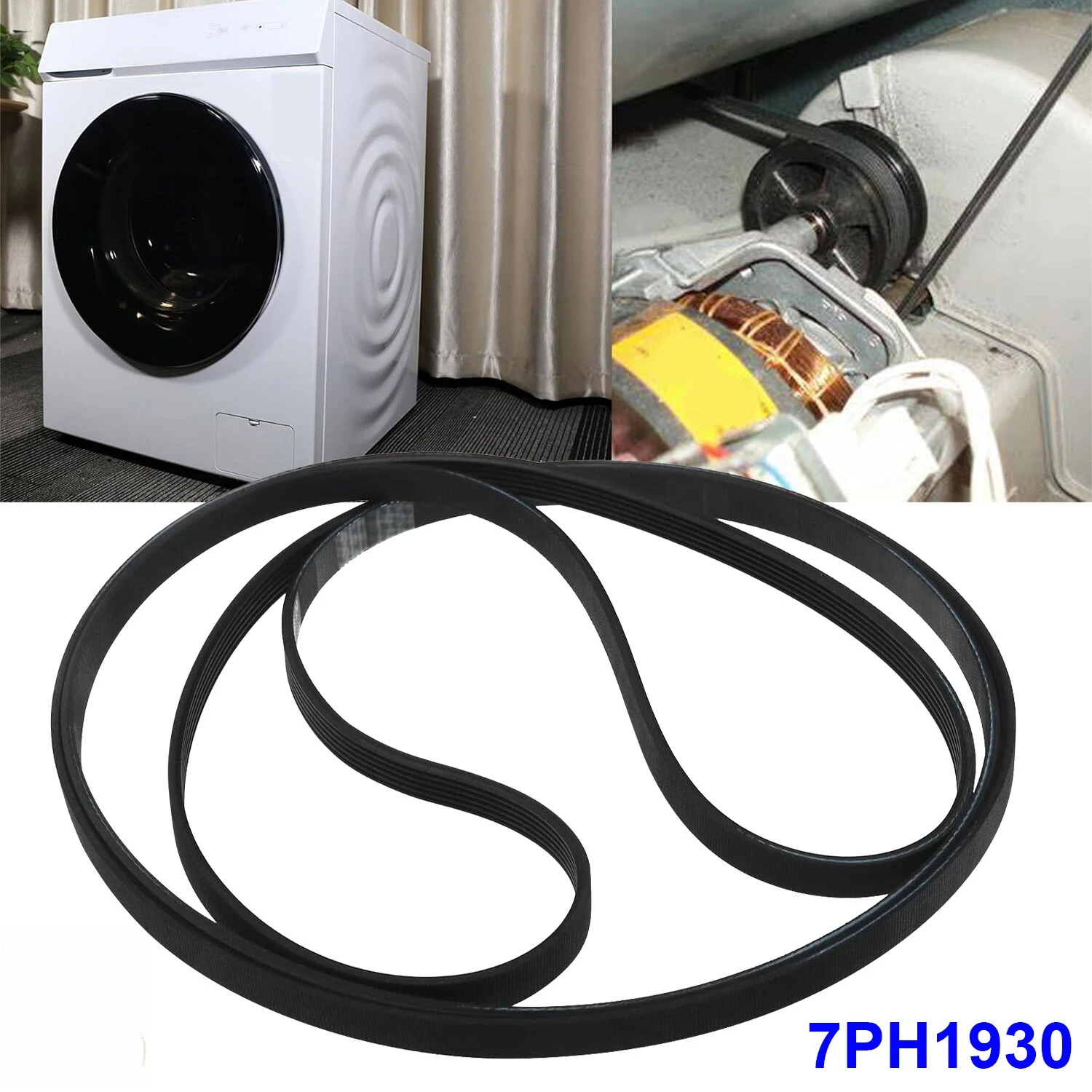 Dryer Drum Motor Drive Belt 7PH1930 For Electrolux Sensor Dry EDV5552 EDV6552 EDV5051 EDV6051 | Home Appliance Repair Spare Part