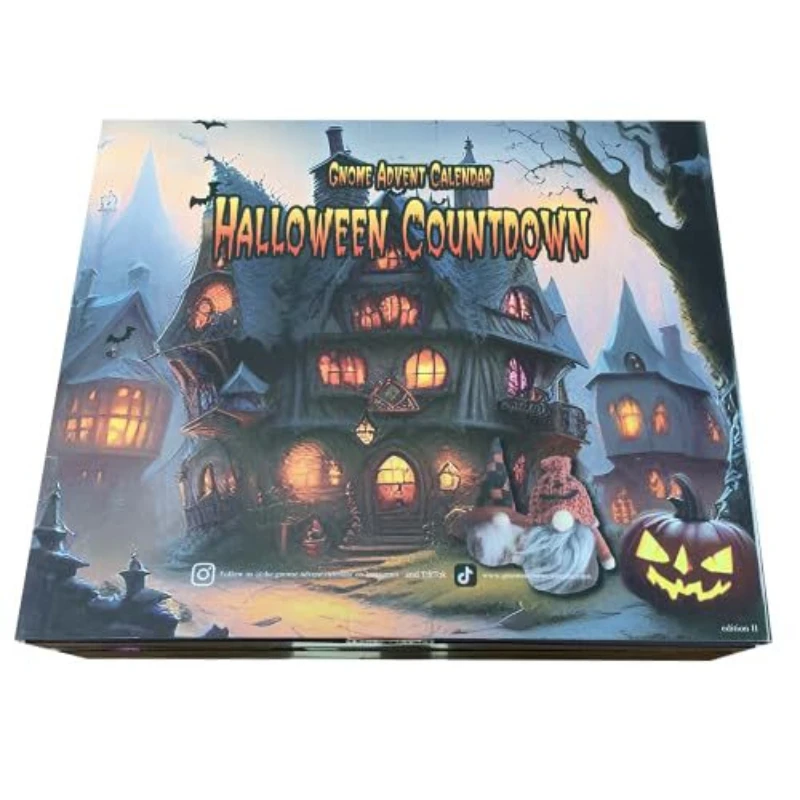 

2024 New Halloween Gnome Puzzle Countdown Advent Calendar 31 Days Countdown Gift