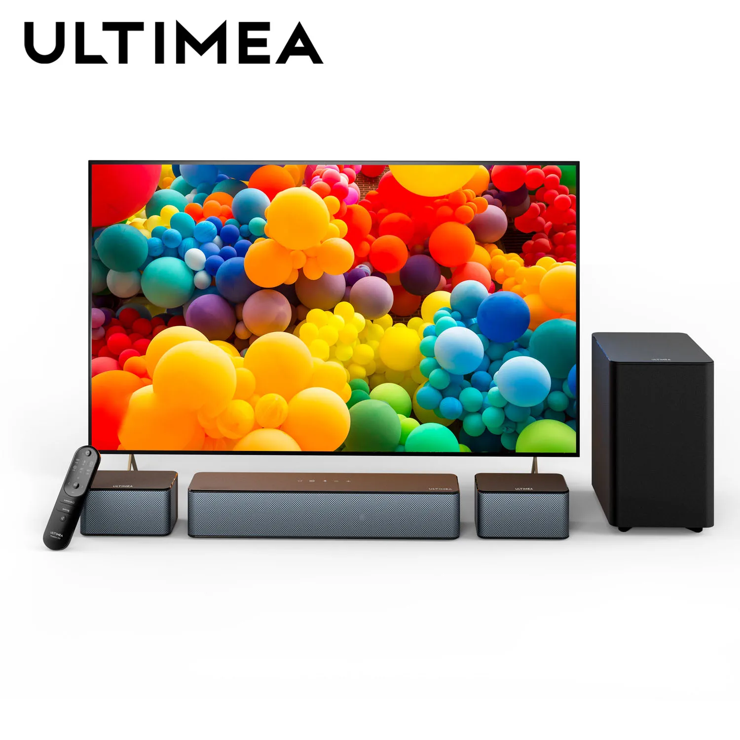

ULTIMEA Poseidon D50 5.1 Surround Soundbar with Wireless Subwoofer Rear Speakers Home Theater 3D Sound System with APP Control